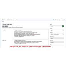 Joomla Google Tag Manager